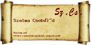 Szalma Csobád névjegykártya